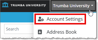 Account management link