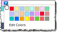 Color changes reflected in color palette