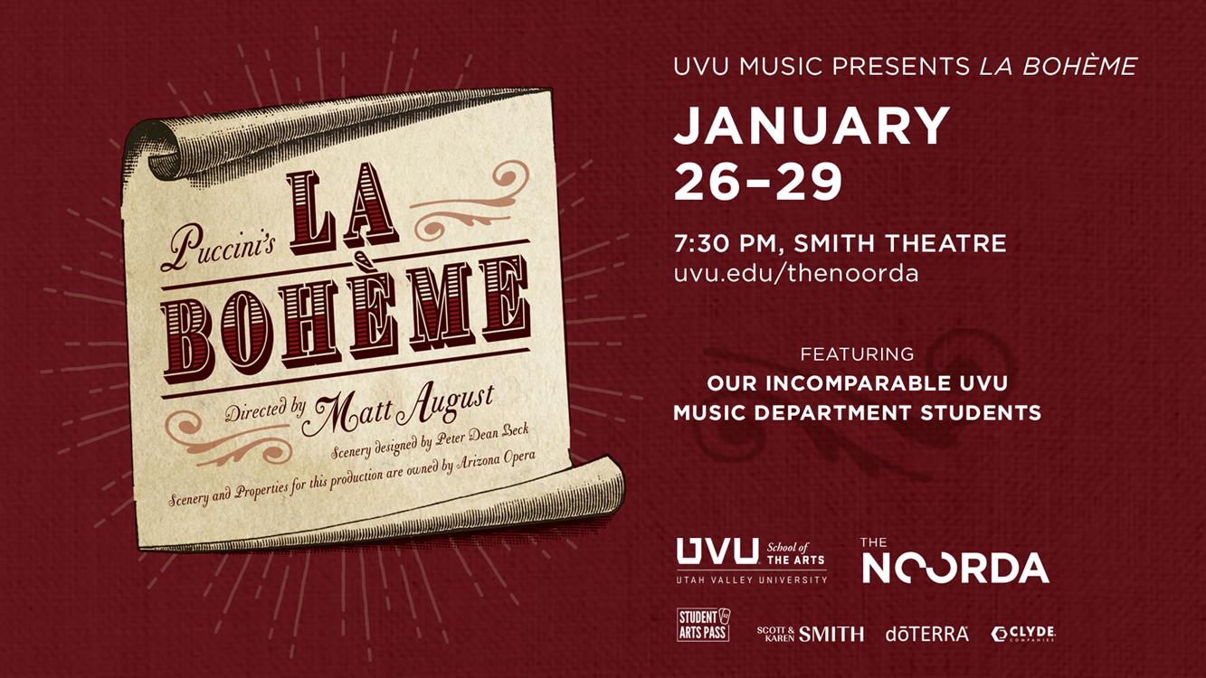 UVU Department of Music: La Bohème